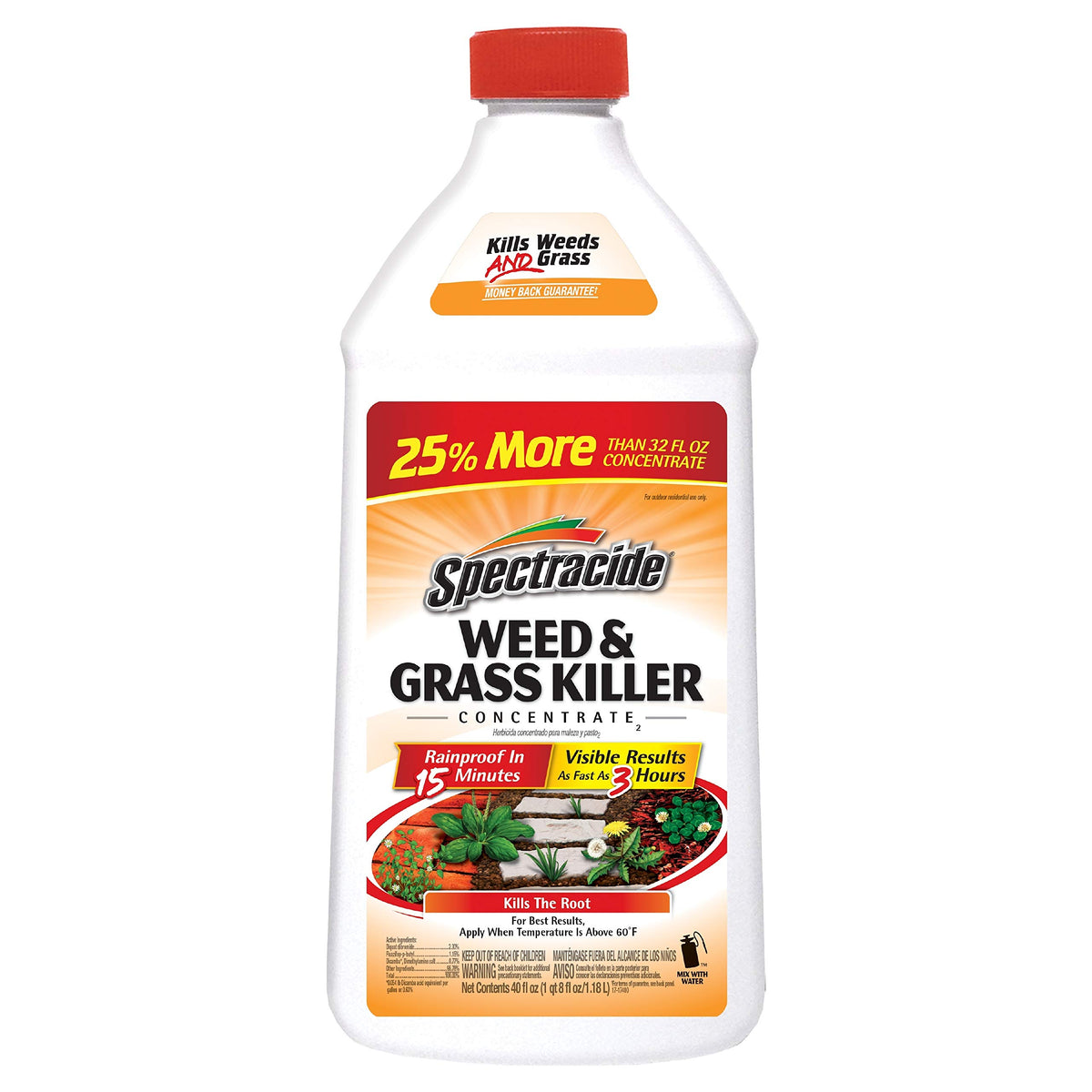 Spectracide Weed Killer concentrate bottle for fast patio control