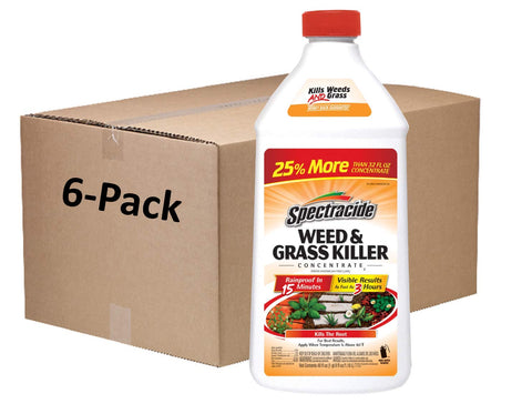 Spectracide Weed Killer Concentrate 40oz bottle shown for fast-action patio treatment.
