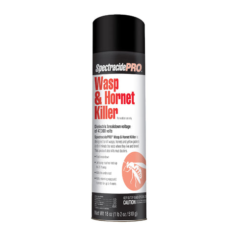 SpectracidePRO Wasp & Hornet Killer jet spray reaches distant nests for outdoor use.