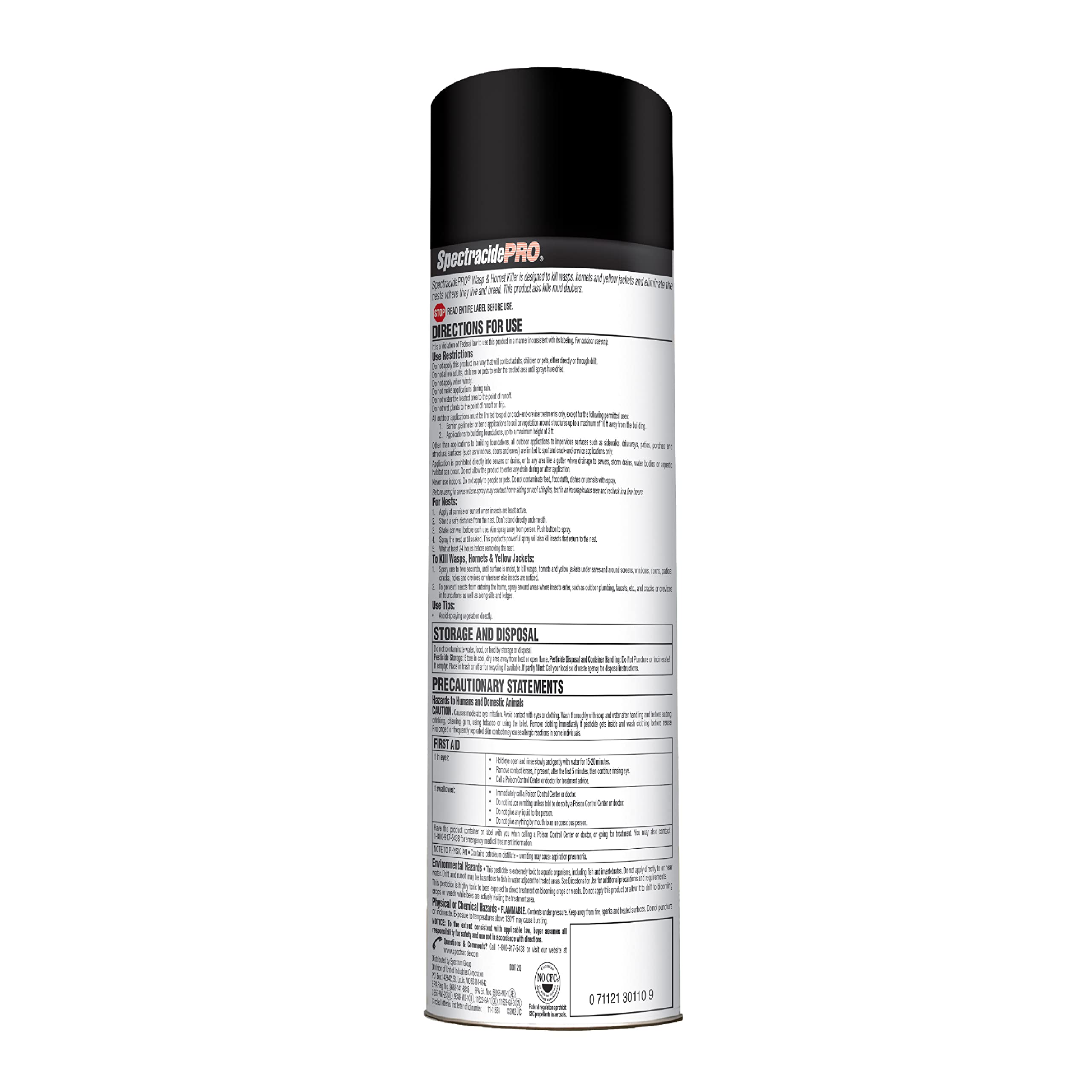 SpectracidePRO Wasp & Hornet Killer stops returning wasps for up to 4 weeks.