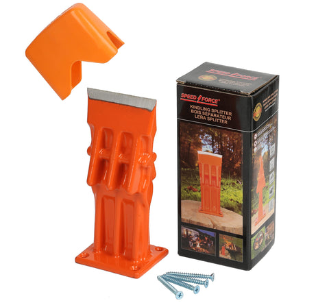Speed Force firewood kindling splitter mounted without an axe for easy yard prep.