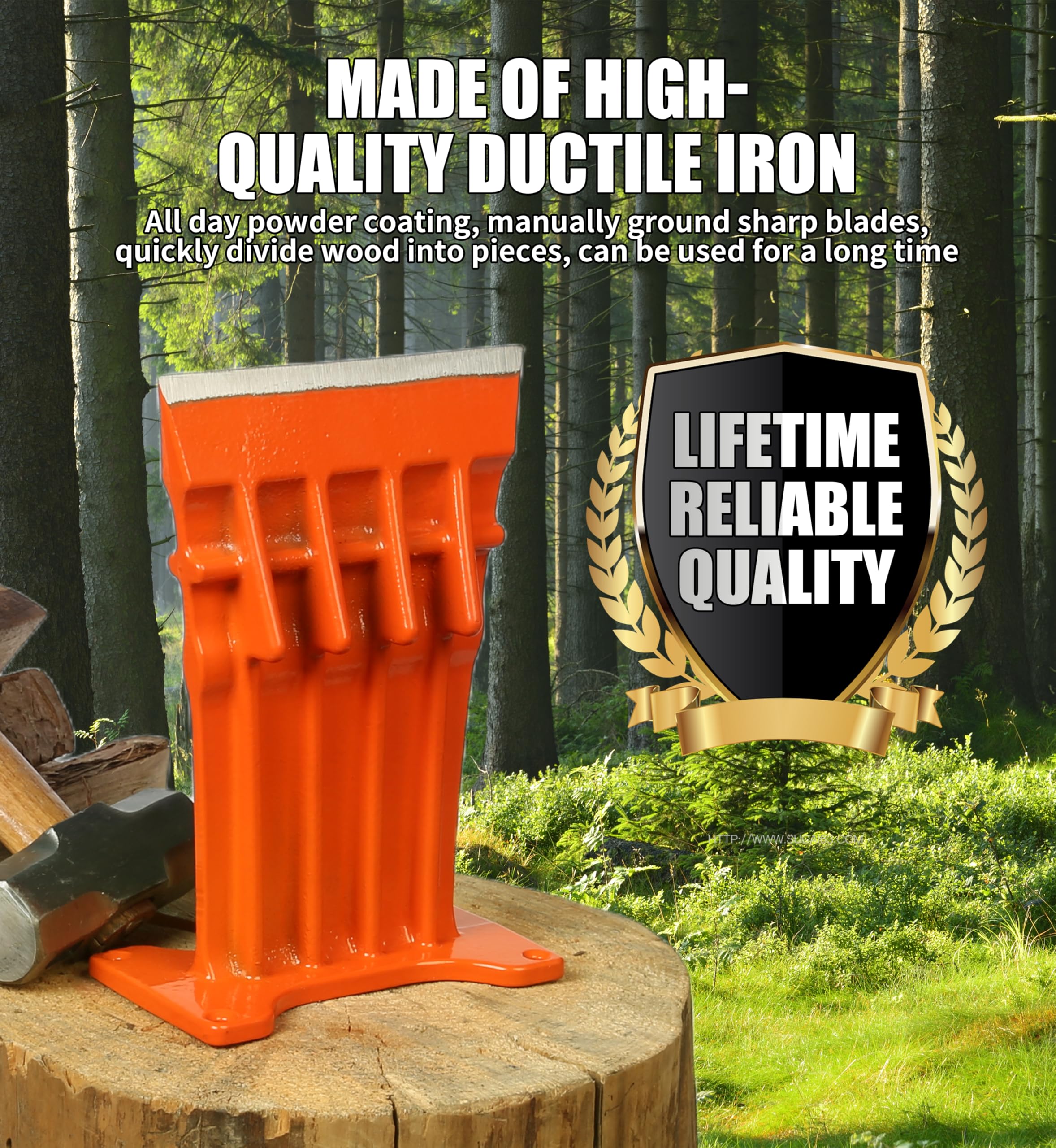SPEED FORCE blade stays sharp for clean cuts and efficient splitting