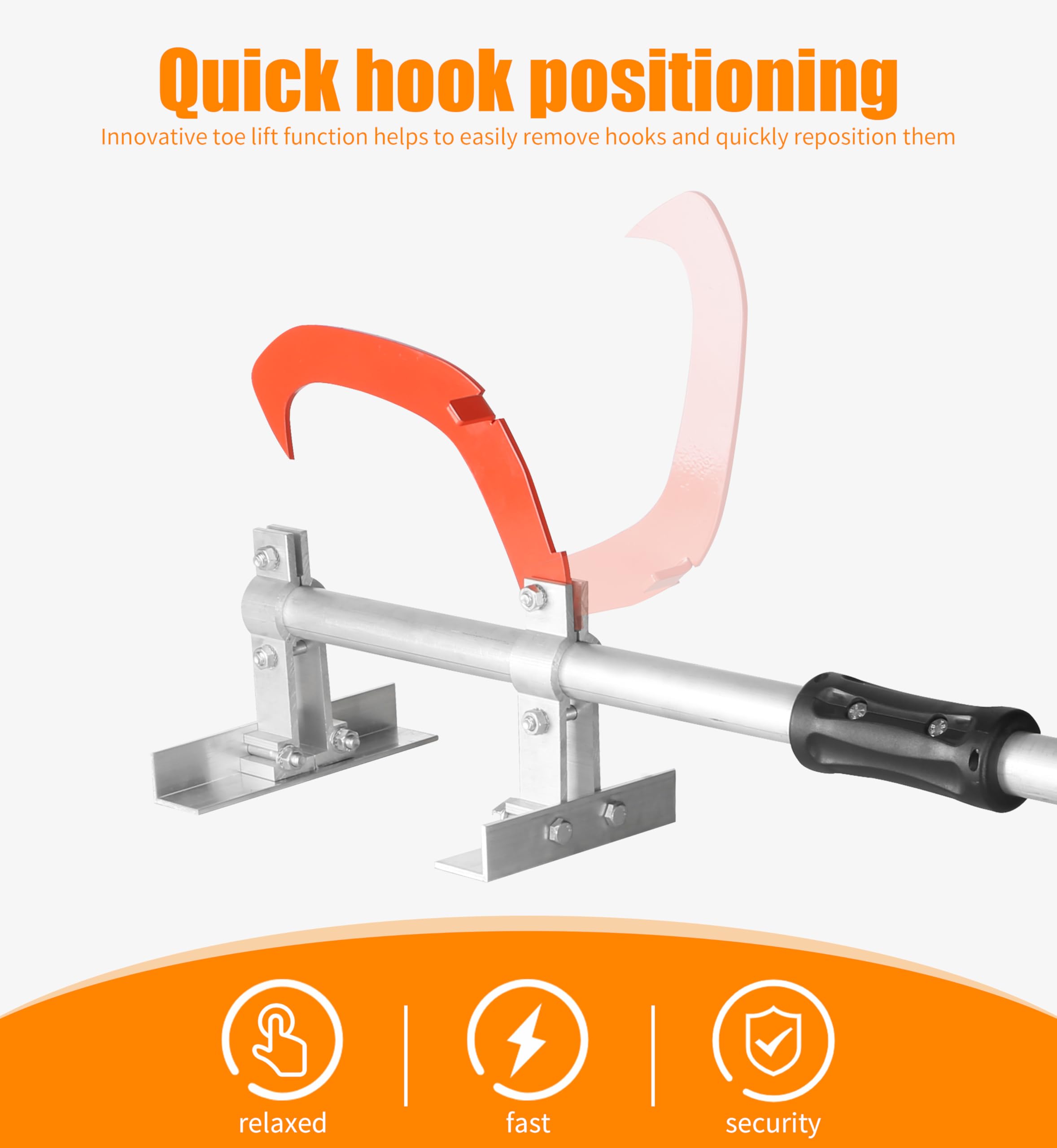 Speed Force TimberJack EZ-Grip Handle reduces hand fatigue during long use.