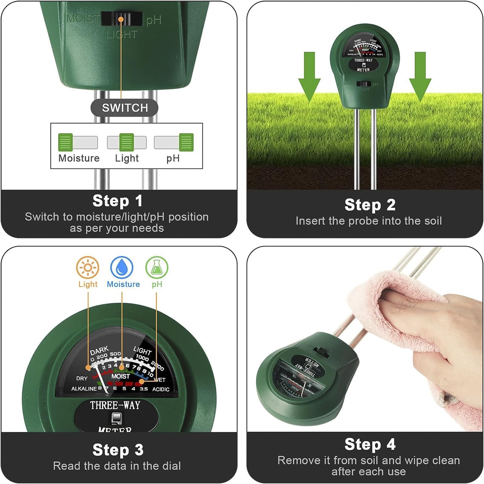 Speedinistic outdoor tester supports garden irrigation decisions with pH insight.