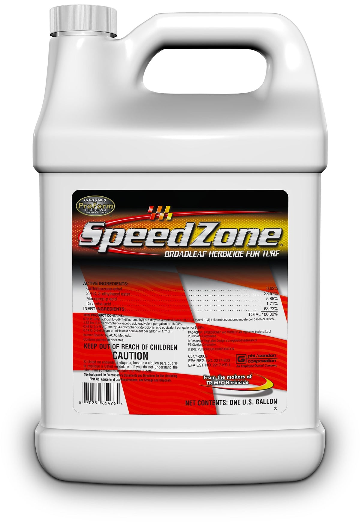 SpeedZone EW broadleaf herbicide bottle pour for rapid turf weed control
