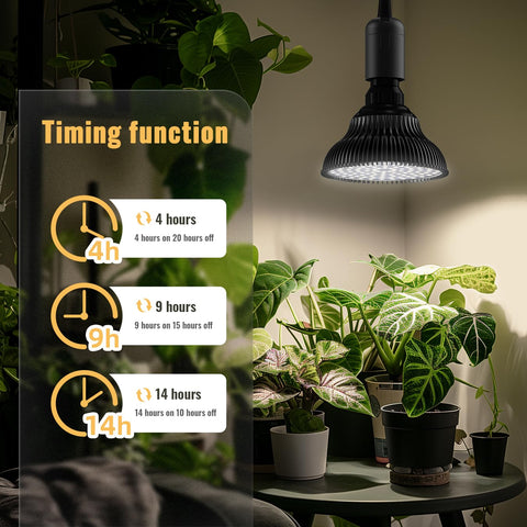 SpeePlant adjustable cord 16ft allows flexible hanging height for plants.