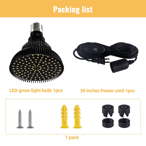 SpeePlant energy-efficient 25W LED reduces power use during long runs.