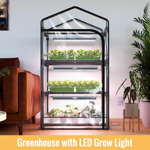 SpeePlant grow light 20W full-spectrum panel highlights seedlings and sprouts