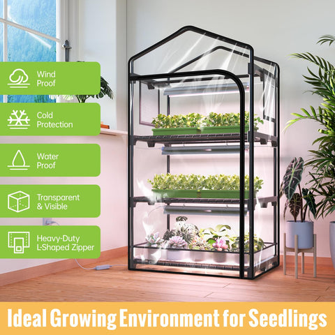 SpeePlant PVC cover with ventilation window protects humidity and airflow