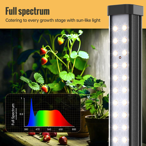 SpeePlant wide illumination area accommodates tall tropical plants and foliage varieties.