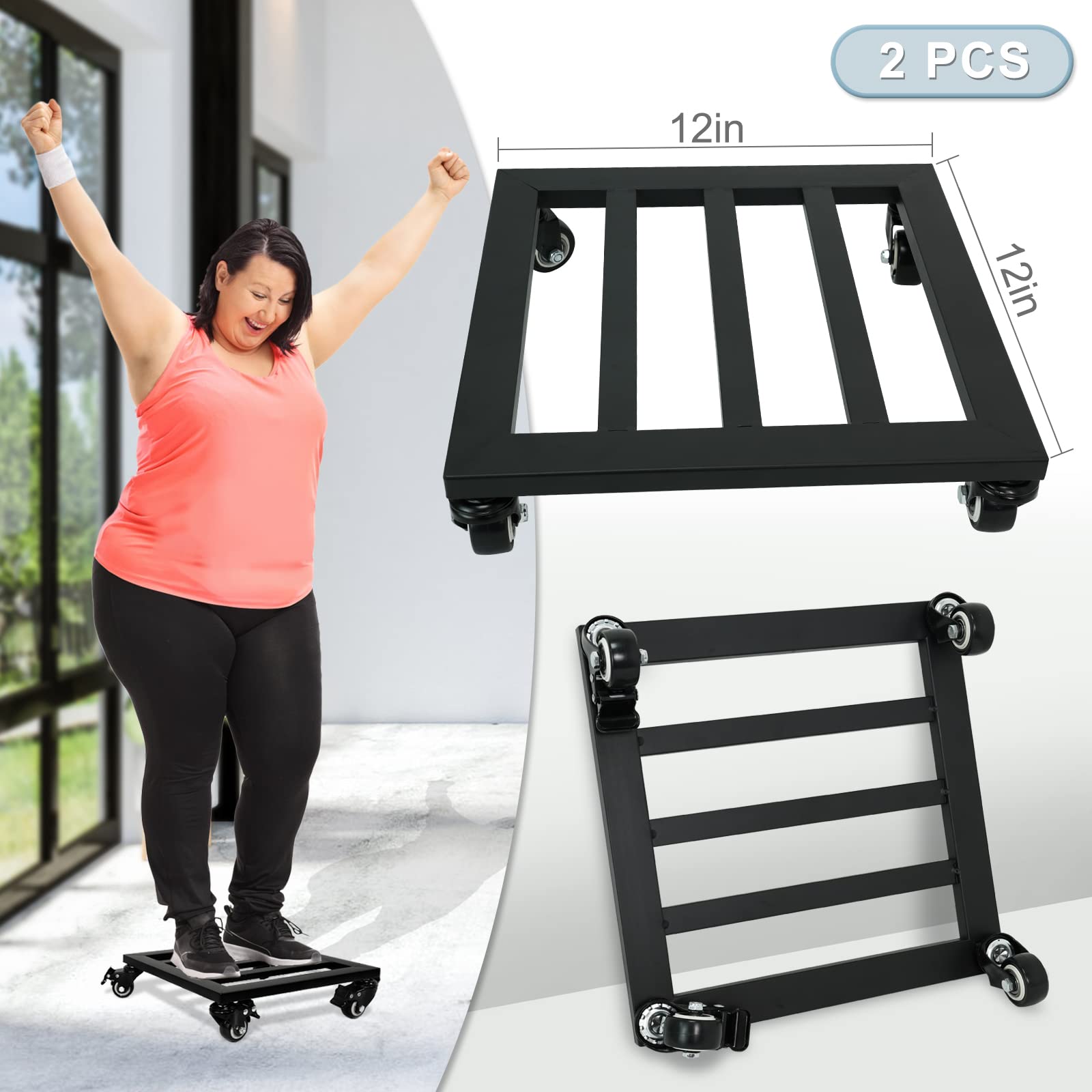 SPEETH 2-pack plant dolly demonstrates versatile rolling support for heavy pots