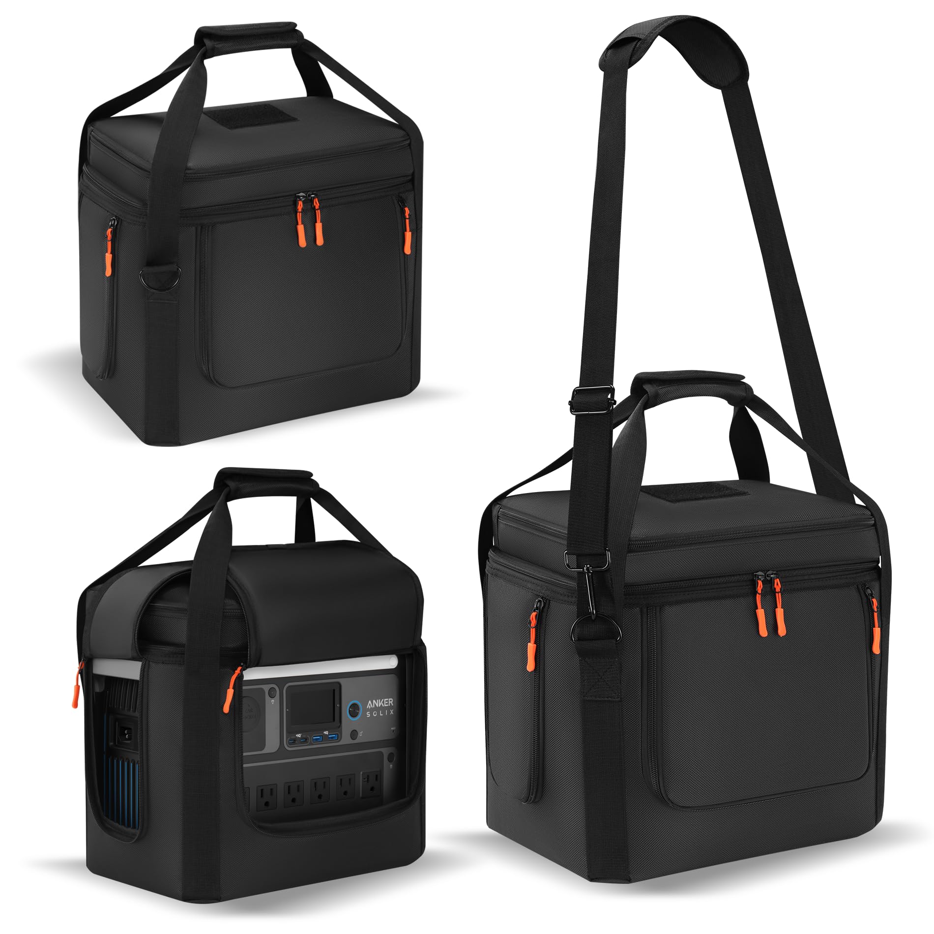 Speqerk Anker SOLIX bag front view showing rugged exterior protection.