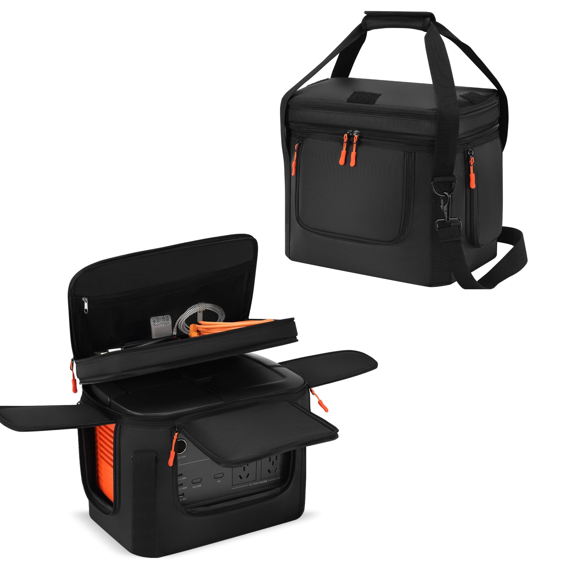 Speqerk soft carrying bag for Jackery Explorer 1000 V2, front view for easy access.