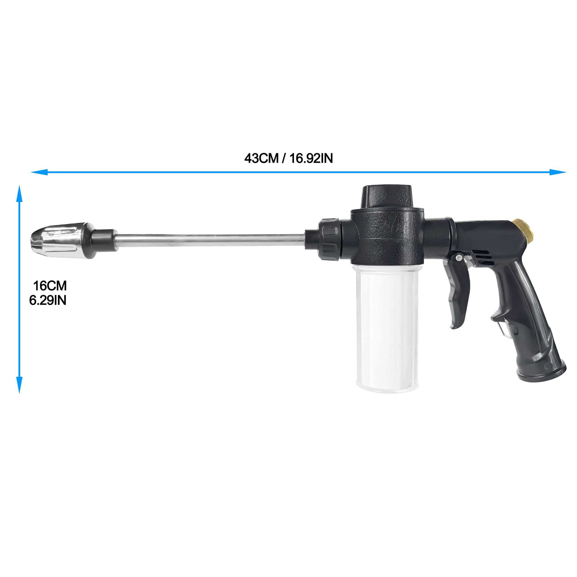 SPHAN standard fittings with 3/4 inch and 1/2 inch connectors for easy setup.