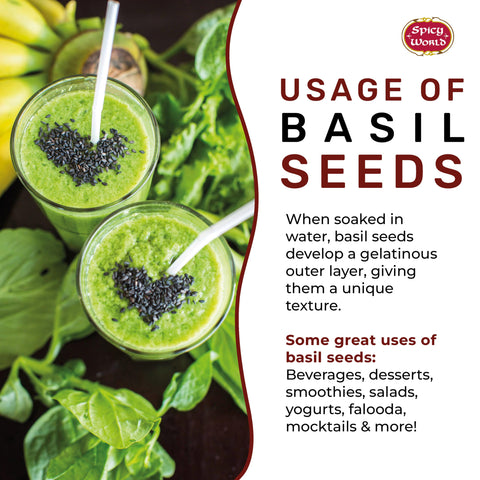 Tukmaria falooda dessert idea using Spicy World seeds.