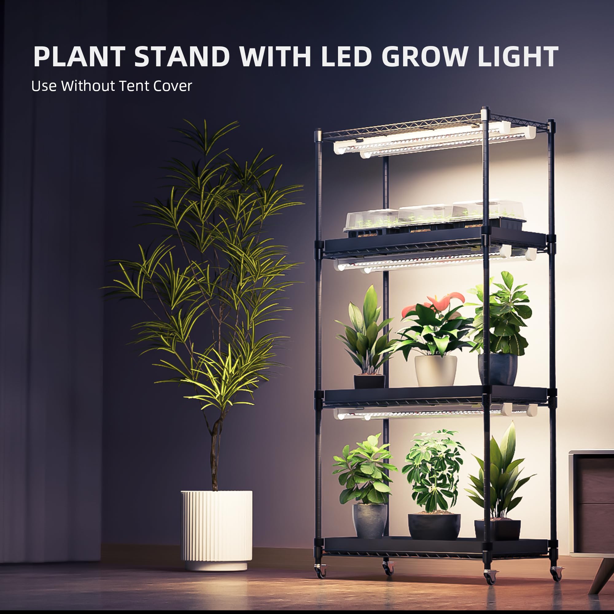 Spider Farmer 2025 waterproof interior reflects light for better coverage.