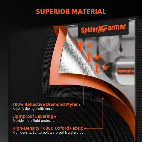 Spider Farmer 4-inch inline fan assembly delivering quiet airflow.
