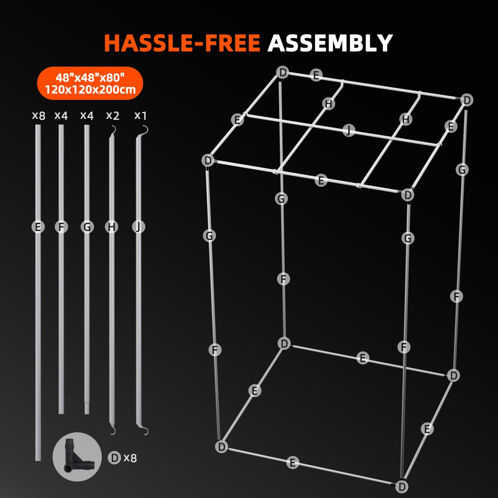 Spider Farmer 4x4 front access design supports clean, tidy grow spaces.