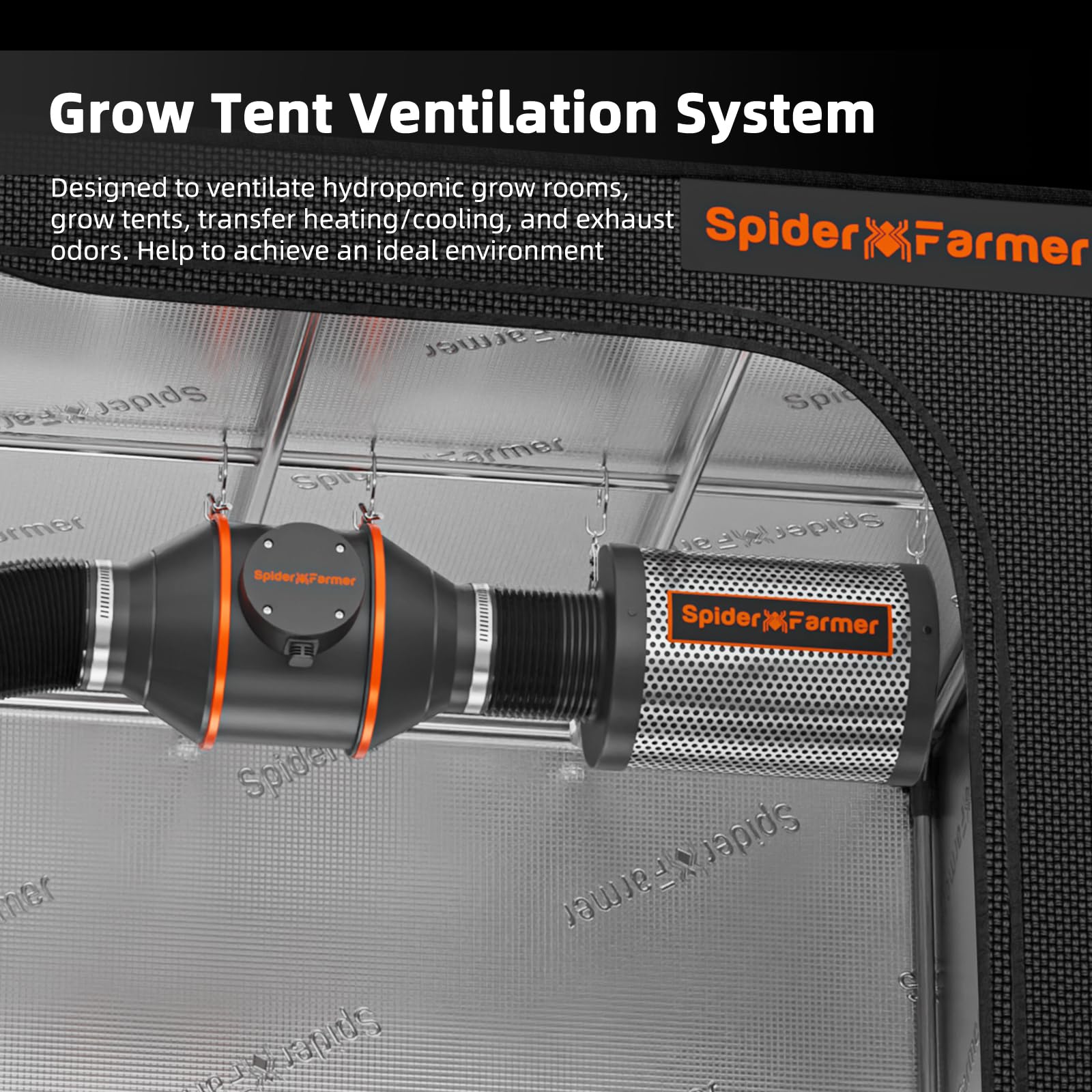 Spider Farmer all-in-one box keeps components organized for fast start!
