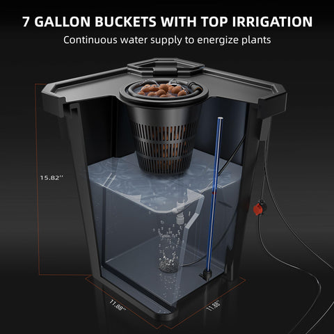 Spider Farmer DWC 8W air pump delivering steady root oxygenation
