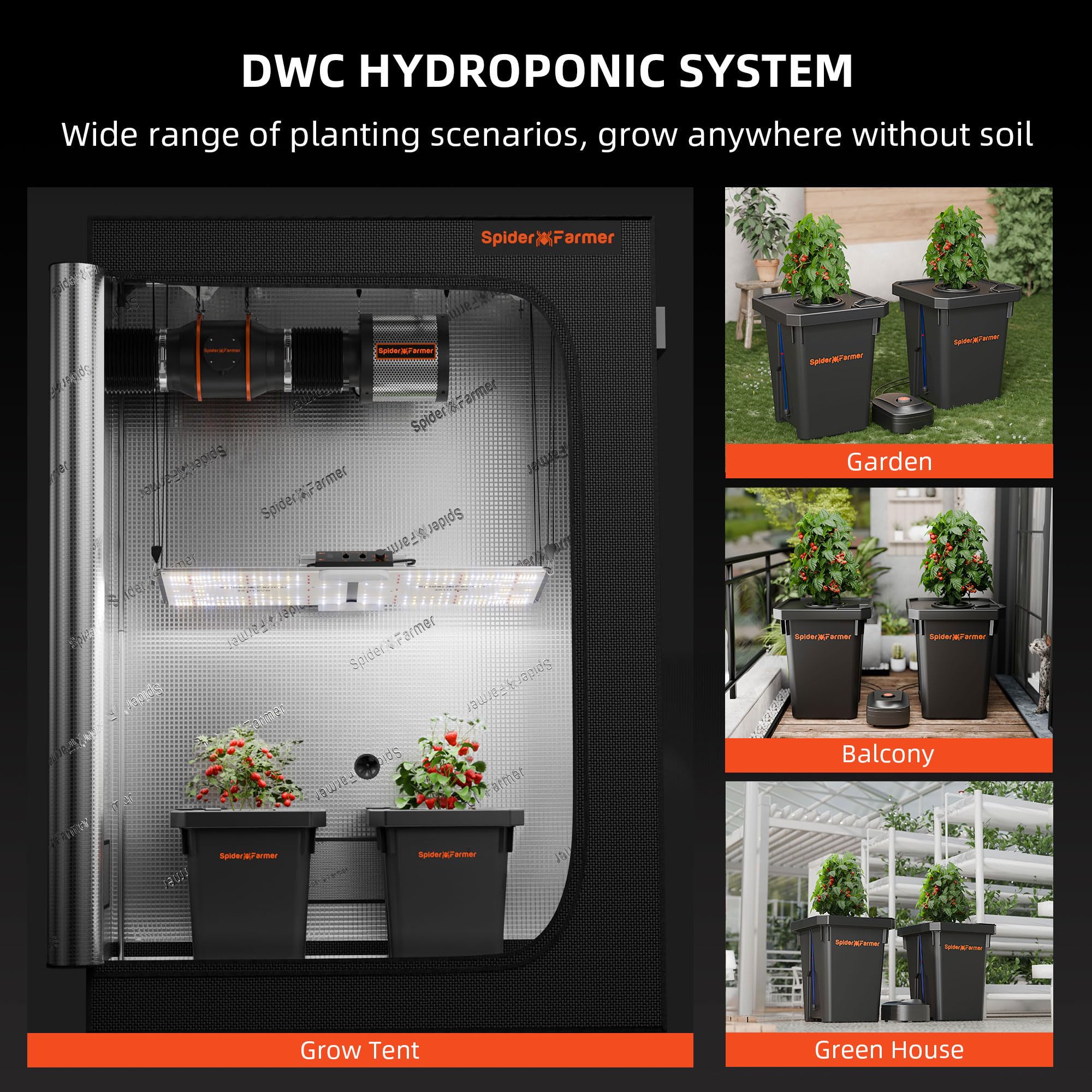 Spider Farmer DWC water level tube helps monitor reservoirs