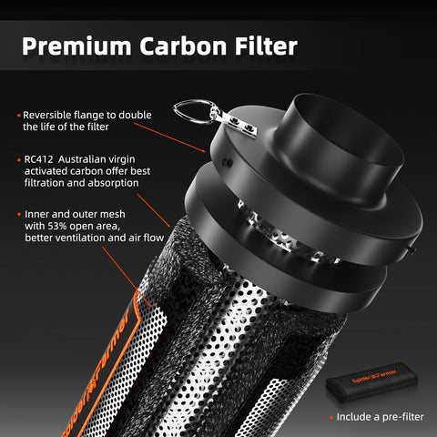 Spider Farmer EC motor delivers energy efficient airflow