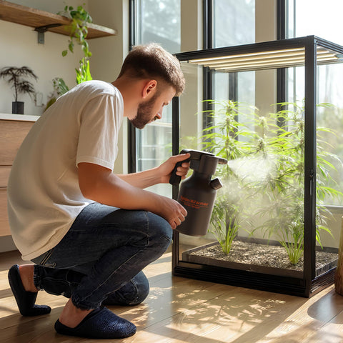 Spider Farmer portable spray bottle designed for indoor and outdoor use.