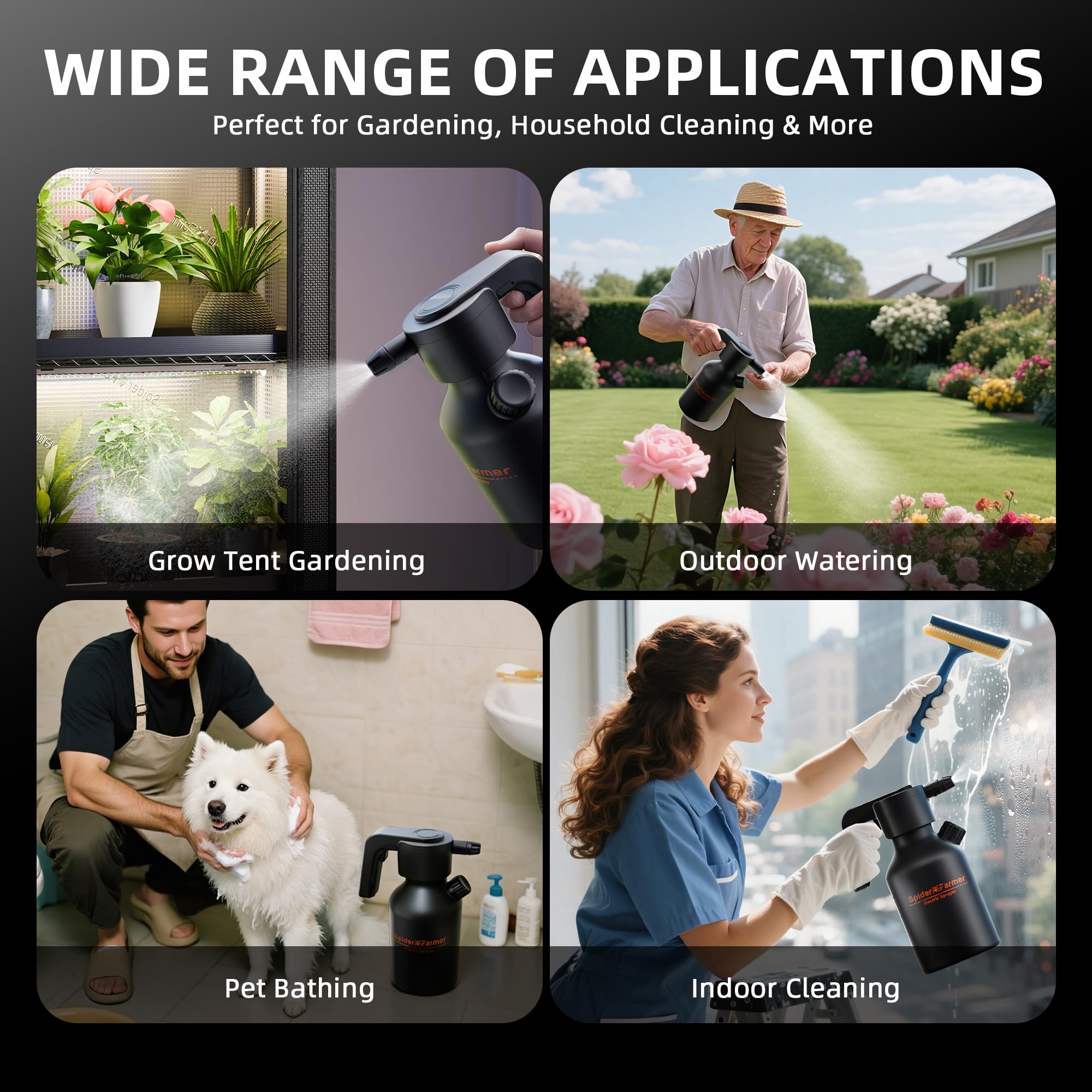Spider Farmer Type-C charging enables faster, safer recharging on the go.