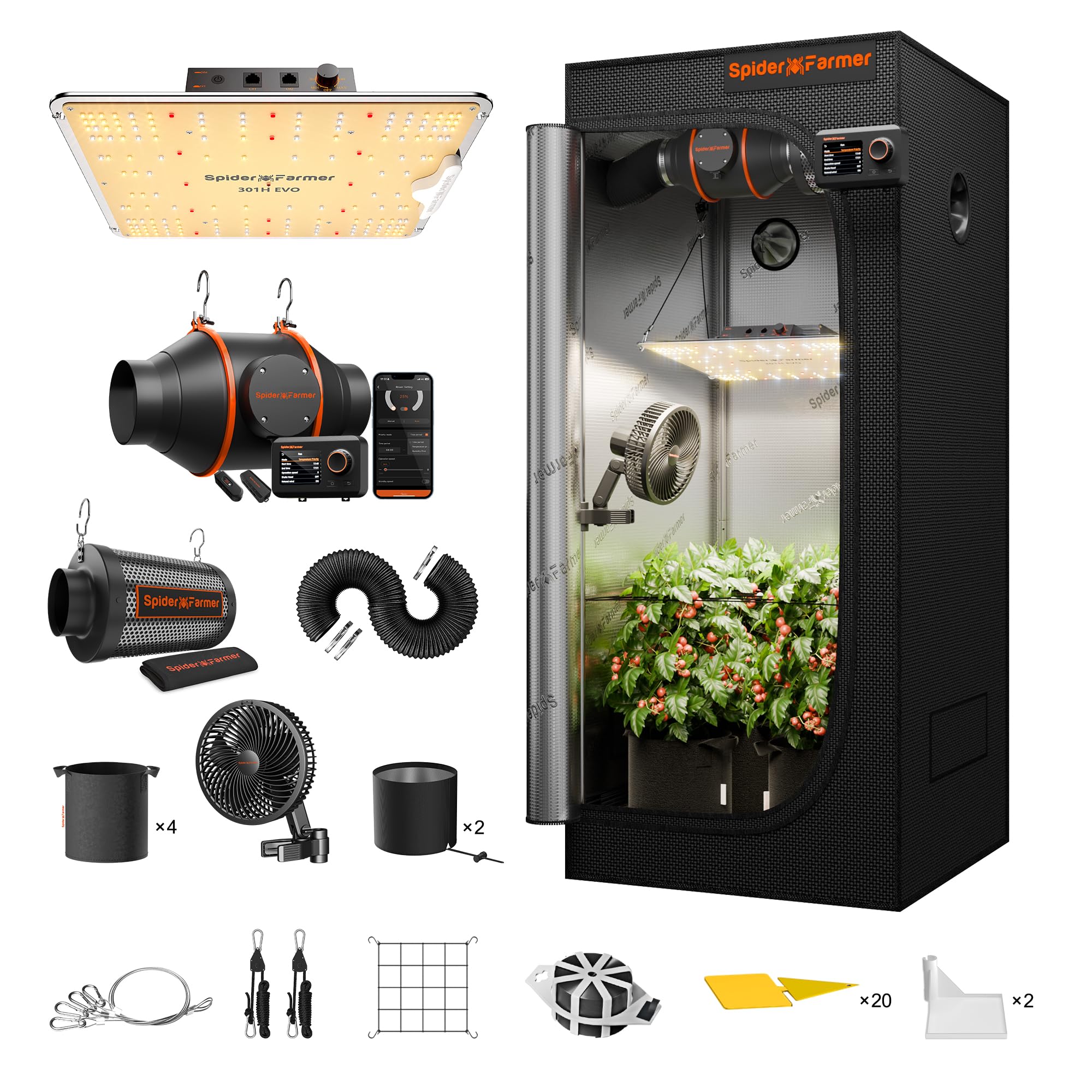 Spider Farmer EVO grow tent exterior showing durable shell for long use.