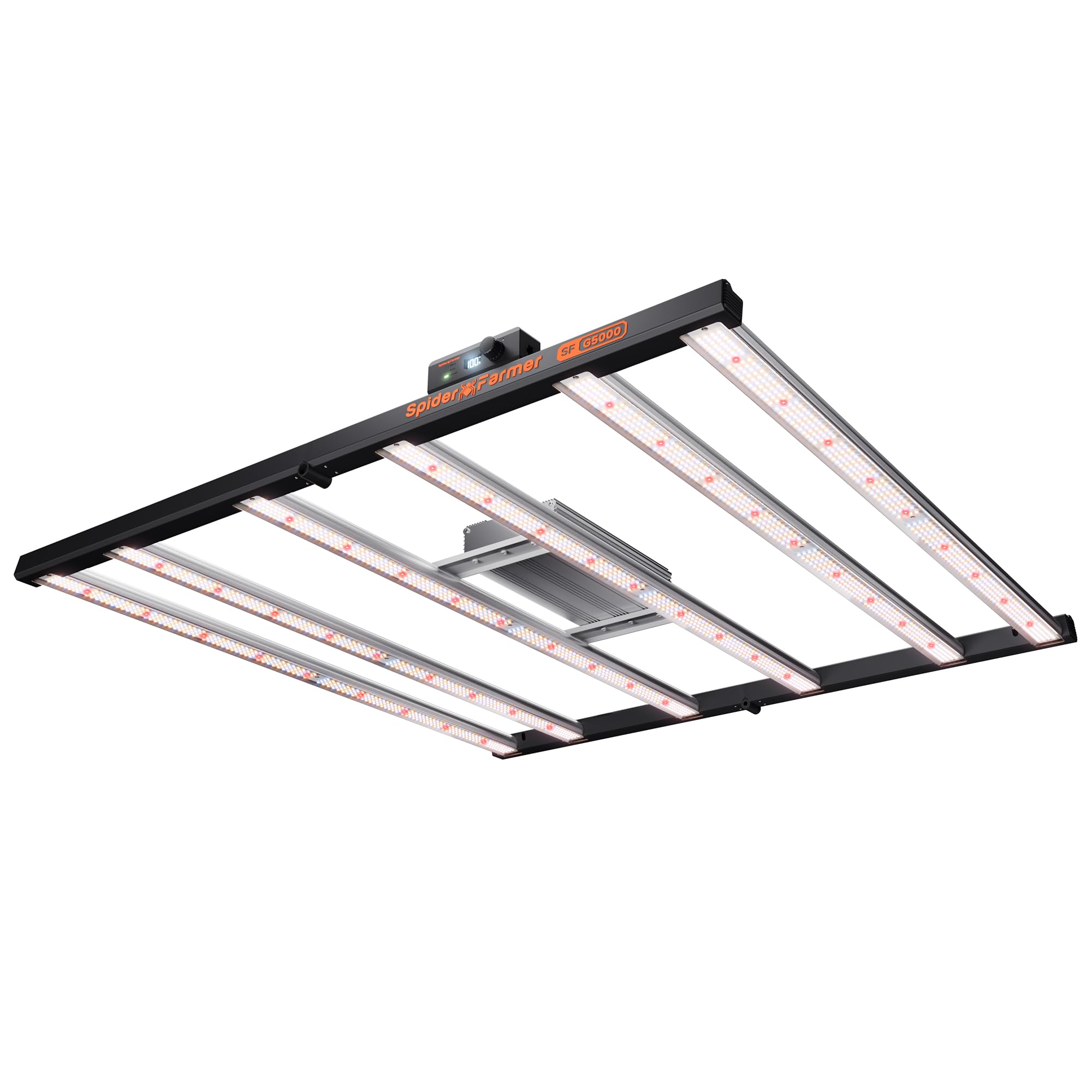 Spider Farmer G5000 extended light bar delivers uniform canopy coverage for 4x4 grow tents.