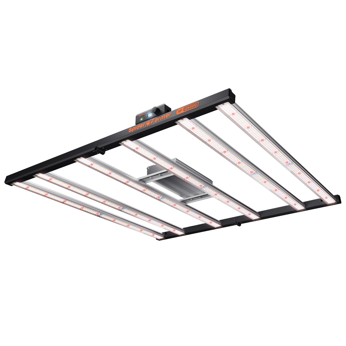 Spider Farmer G5000 extended light bar delivers uniform canopy coverage for 4x4 grow tents.