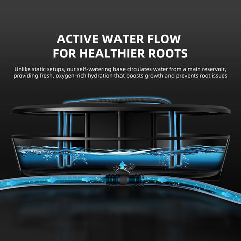 Spider Farmer gravity-fed shut-off valve box enables simple water management.