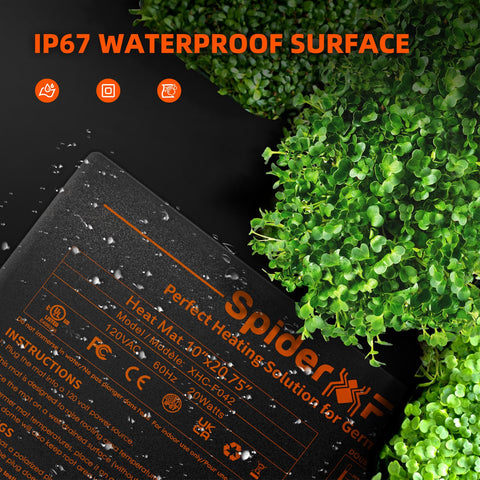 Spider Farmer Seedling Heat Mat provides warm, consistent conditions for indoor growing.
