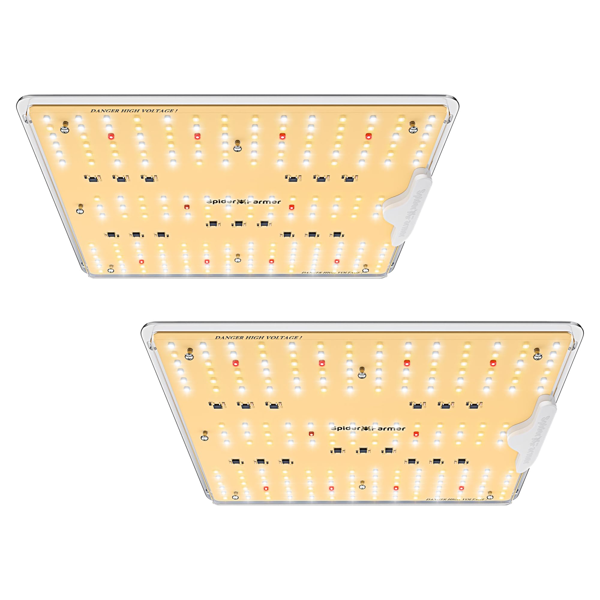 Spider Farmer SF1000D 2Pack front view for even canopy coverage in grow tents
