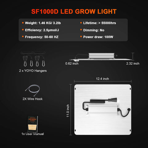 Spider Farmer SF1000D 2Pack installation in a 2x4 tent