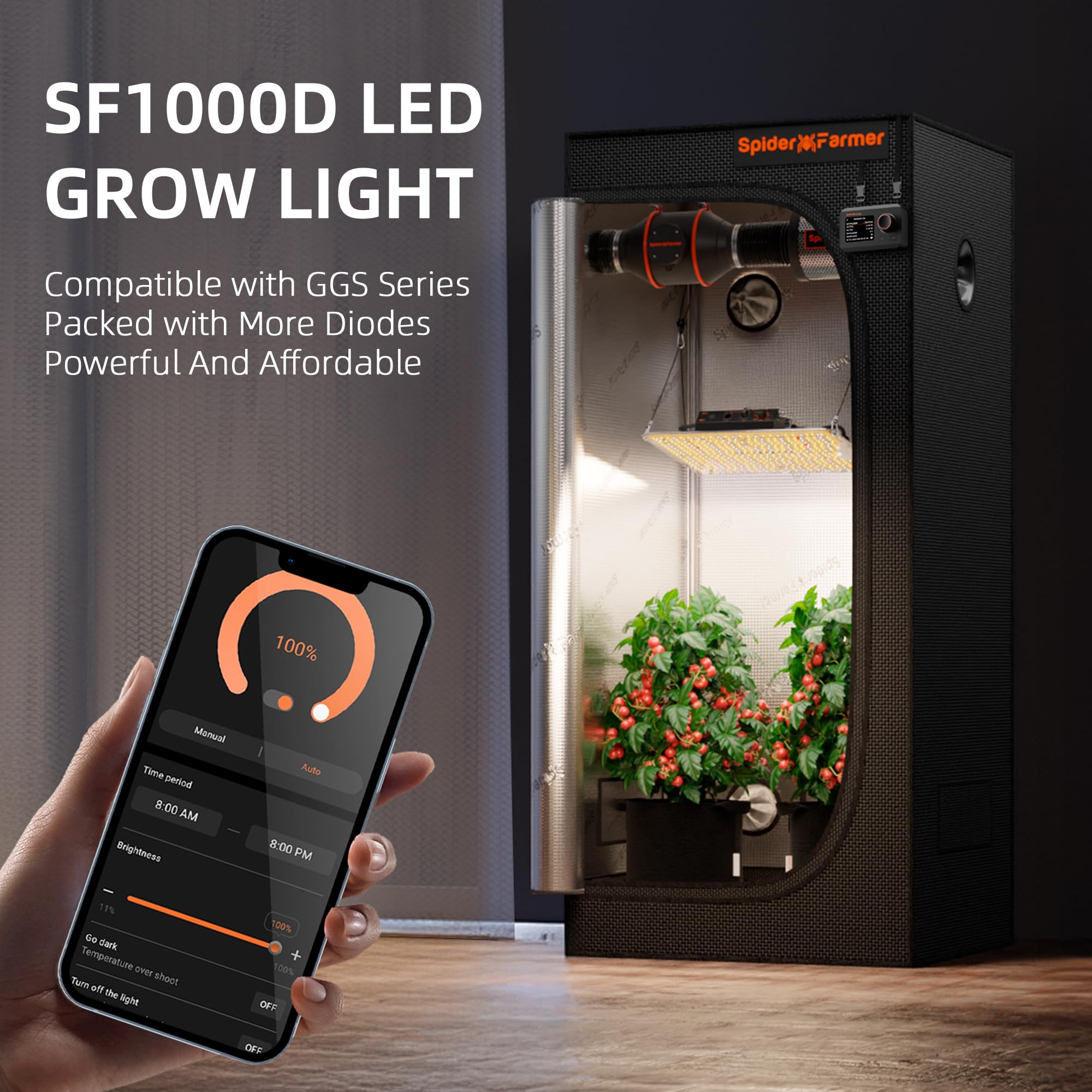 5-year warranty and service support for Spider Farmer SF1000D users.