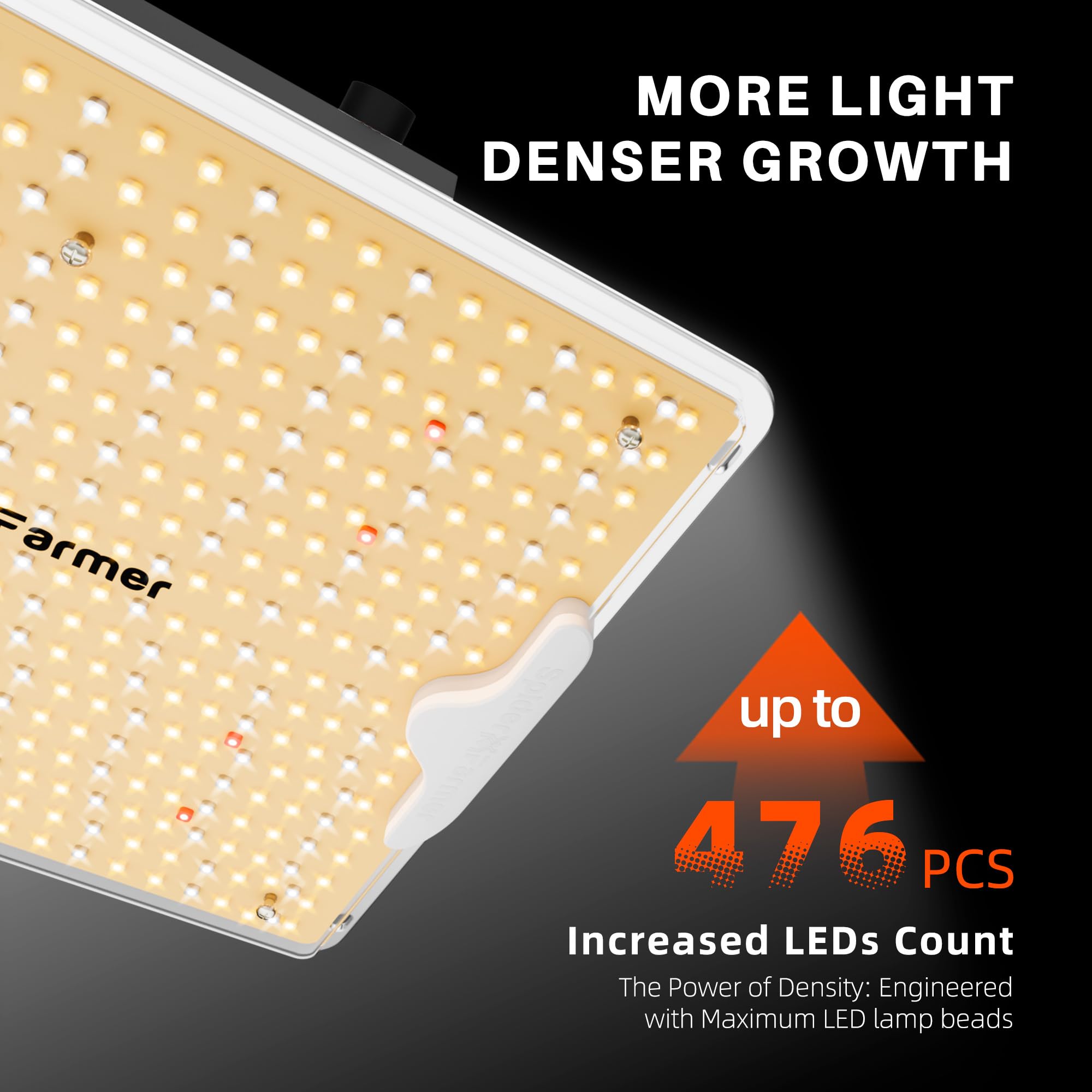SF1000D dimmable control enables adjustable intensity for different growth stages.