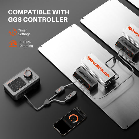 Aluminum heatsink and solid construction deliver reliable cooling.