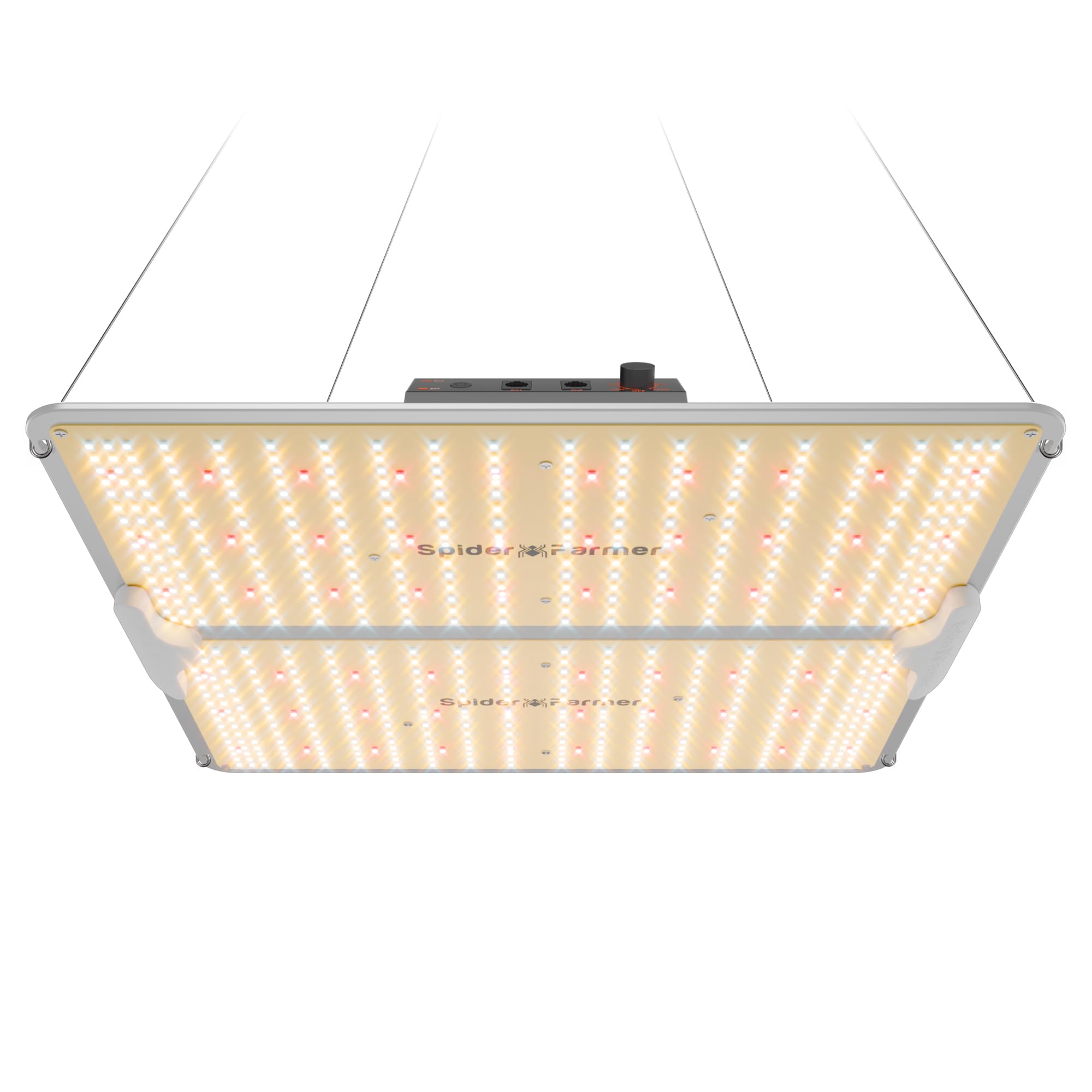 Spider Farmer SF2000Pro front view showing full-spectrum growth light for indoor plants