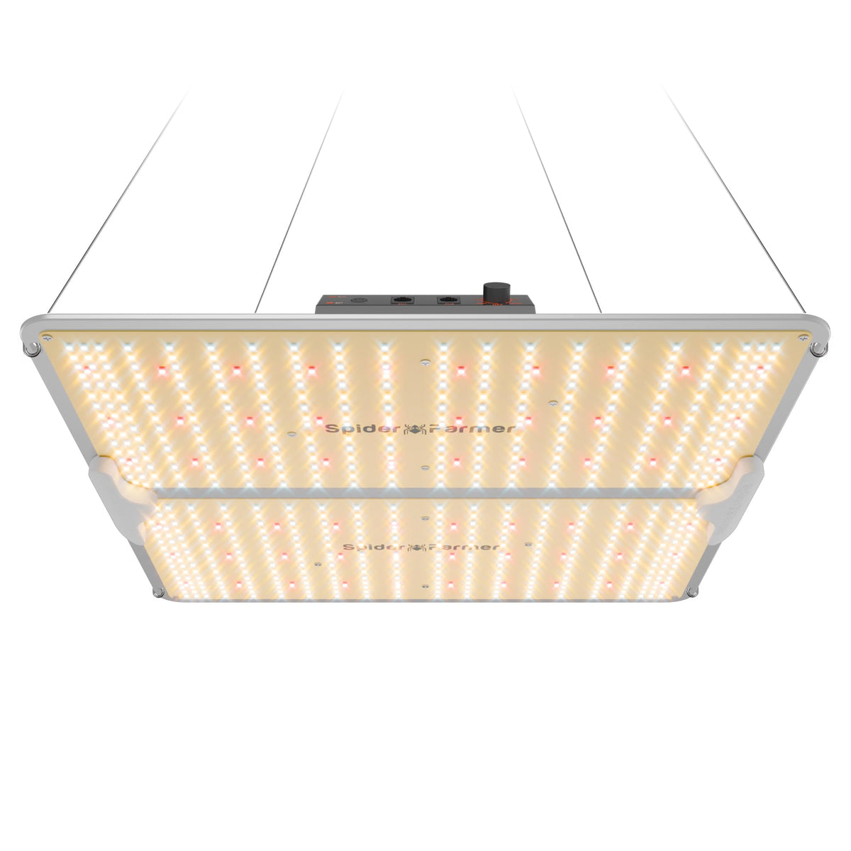 Spider Farmer SF2000Pro front view showing full-spectrum growth light for indoor plants