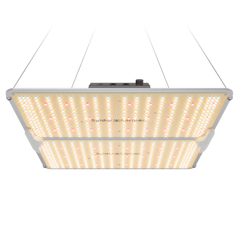 Spider Farmer SF2000Pro front view showing full-spectrum growth light for indoor plants