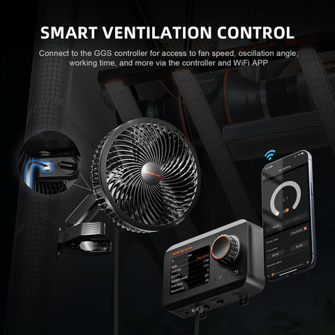 Spider Farmer tent airflow in-use image highlights efficient cooling for plants.