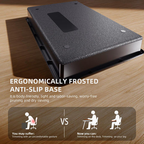 Ergonomic design supports wrists for comfortable long trimming sessions.