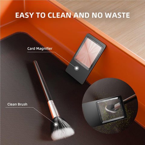 Precision mesh with rivet-free construction promotes easy cleaning.