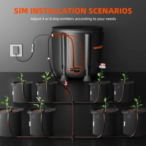 Spider Farmer tubing and connectors enable quick, clean irrigation system setup