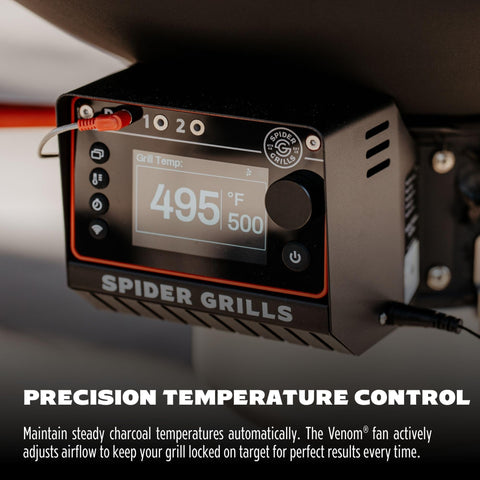 Venom automatic airflow control maintains target temps without constant vent fiddling.