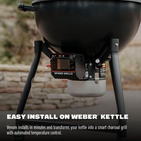 Fully integrates with Weber kettles using conversion clips sold separately for a seamless fit.