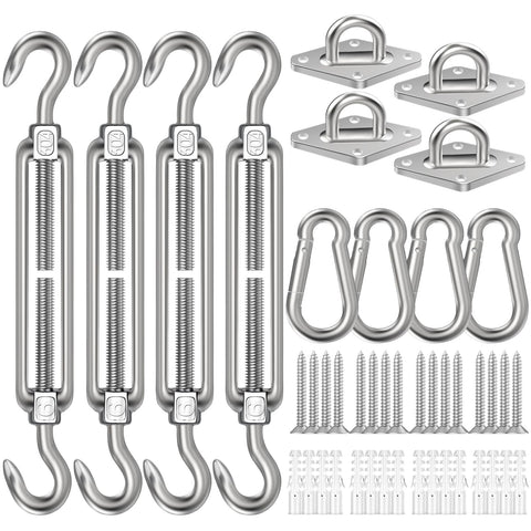 Spiglamm 6-inch turnbuckle for precise tensioning of outdoor shade sails.