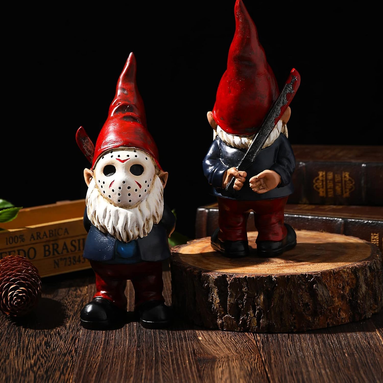 SPINNDO gnome 5-inch size detail fits tiny shelves or planters for compact decor.