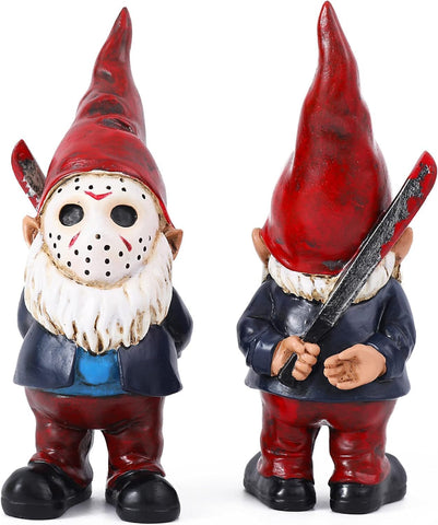 SPINNDO garden gnome boo basket standing: a playful Halloween accent for indoor or outdoor spaces.